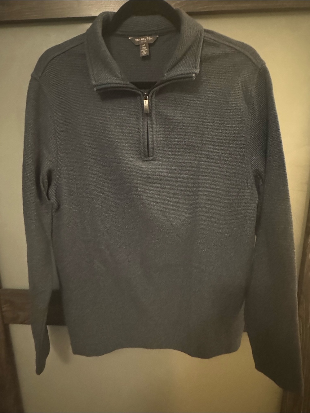 Van Heusen Men's Dark Navy Half-Zip Sweater